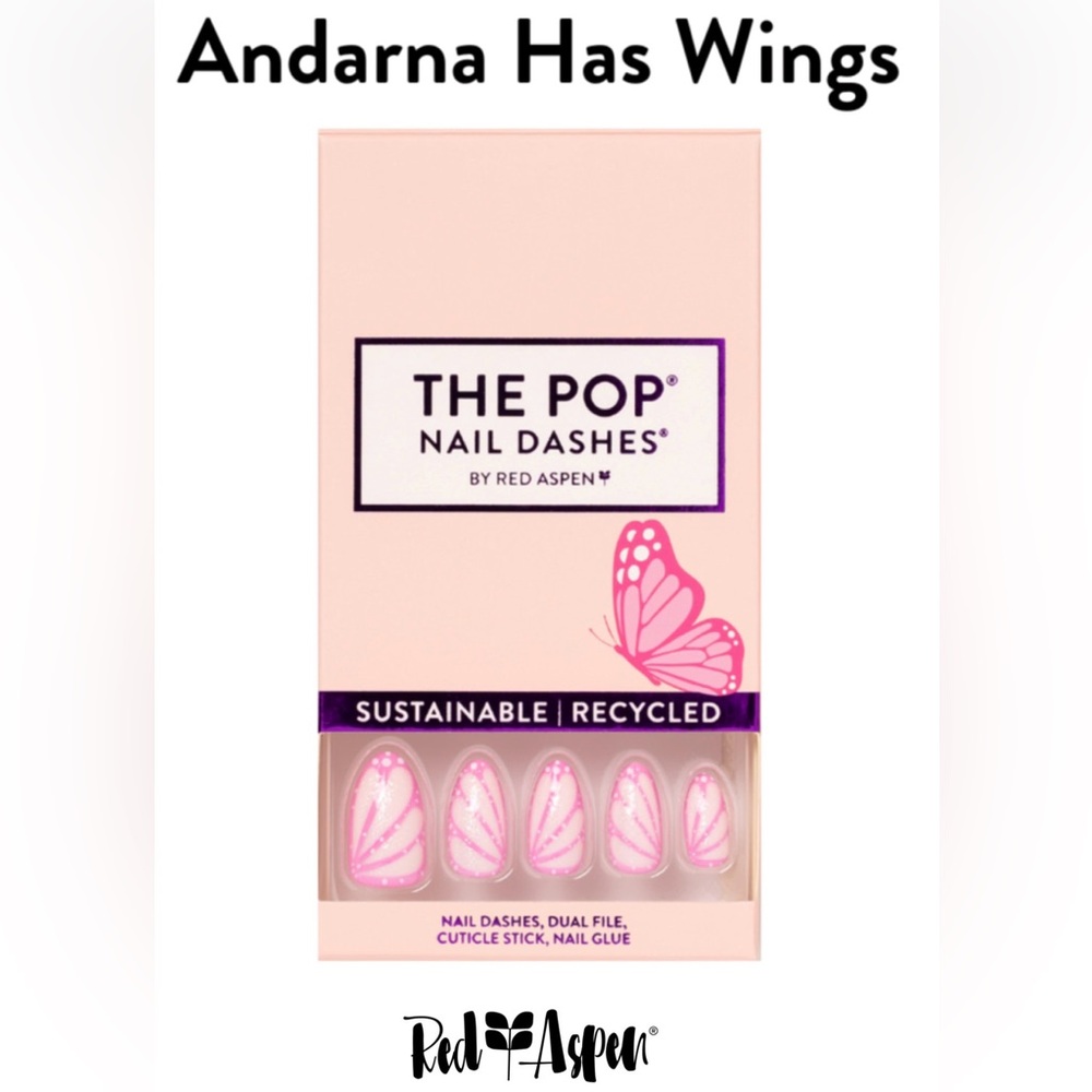 Red Aspen Pink Nail Dashes Andarna Has Wings b2b4y